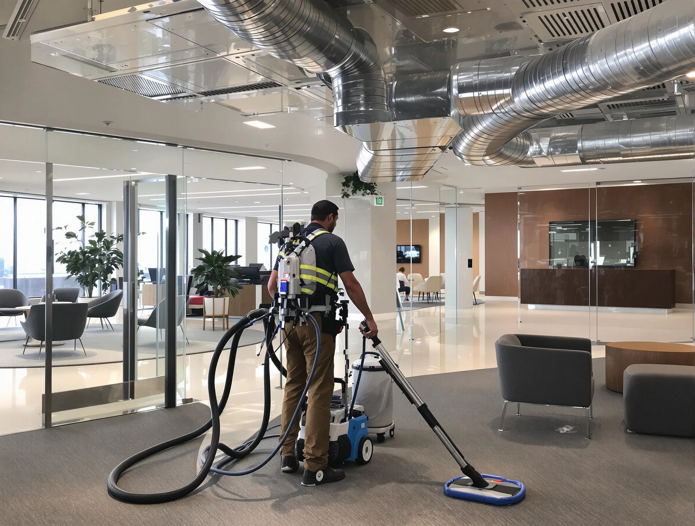 Commercial duct cleaning service by Centerville Air Duct Cleaning in Centerville